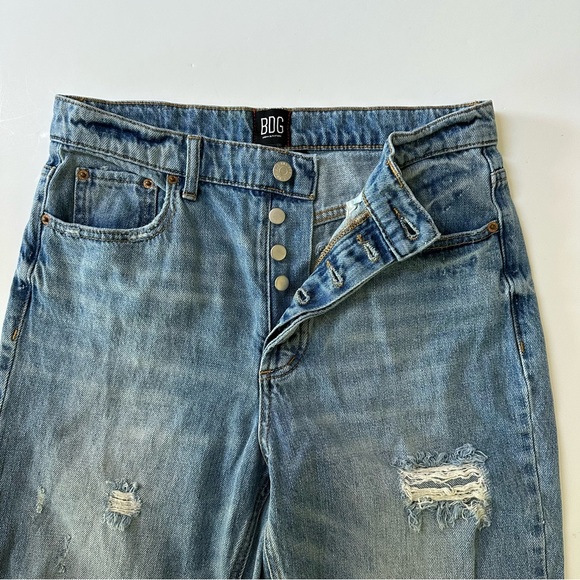 UO BDG Slim Straight Distressed Ankle Jeans Size 28 - Picture 4 of 10